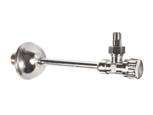 Rubinetto per cassetta wc con cannetta - 3/8'x1/2' - cromato