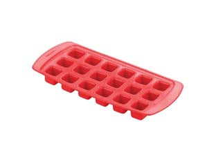Formaghiaccio presto - cm.12x27 - contenitore in plastica colorata, per 18 cubetti di ghiaccio, facilità di estrazione grazie al fondo flessibile