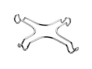 Riduttore per fornelli a gas presto - cm.14 pz.2 - acciaio inox ottima qualità, indispensabile per non rovesciare caffettiere e teiere, consente di utilizzare recipienti di cot...