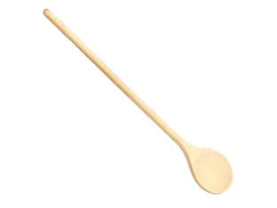 Cucchiaio tondo woody - cm.32 - cucchiaio tondo in legno di betulla, particolarmente indicato per pentolame con rivestimento antiaderente poiché non ne danne...
