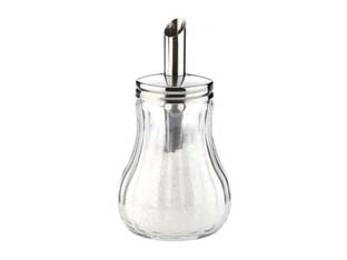 Zuccheriera classic - cm.13h. - acciaio inox ottima qualità, vetro