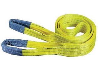 Cinghia di sollevamento con fascia a doppio strato mm.100 - mt.5 x mm100h. - portata Kg.3000 colore giallo - asole rinforzate