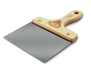 Spatole per soffitto art.511 - mm.80 - con manico in legno, spessore lama 0,5