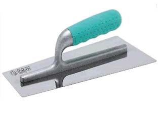 Frattone trapezoidale art.824/i inox - cm.20x8 - in acciaio inox saldato, con manico SINTESI, subito pronto per rasatura e lucidatura di marmorino, stucco veneziano e grassel...