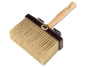 Plafoncini antigoccia ambra setola bionda serie 552 - cm.15x5 - assicella in plastica e manico anatomico in legno verniciato, realizzata con una miscela di setola bionda Chungking, Hankow e...