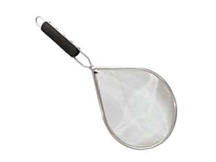 Colatutto in acciaio inox 18/10 - cm 22x18 - rete in acciaio inox e manico ergonomico in materiale plastico