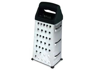 Grattugia universale 4 facce - cm 9x7x22h - acciaio inox