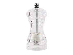 Macinapepe/sale acrilico cm.10 - cm 10 - con macina in ceramica