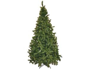 Albero di natale pino verde - cm.210h. con 750 rami, base in metallo - apertura ad ombrello