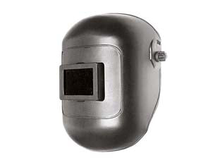 Maschere di protezione a casco per saldatrici - mm.200x340x175, peso gr.420 - vetro da mm.75x98, normativa europea di riferimento EN175, vetro non compreso