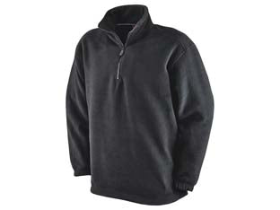 Giubbino in pile poliestere canazei nero - tg.L - 100% poliestere, peso gr.280 mq., cerniera di chiusura al collo, polsini elasticizzati, coulisse di regolazione al fondo, col...