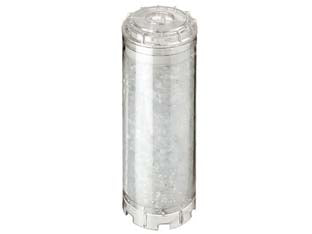 Cartuccia sali polifosfati per contenitori filtro h.9 - ø interno mm.27 - ø esterno mm.65 - con sale polifosfato, contenitore in PP iglie in polistirolo, con guarnizione in gomma termoplastica morbida, applicato per l...