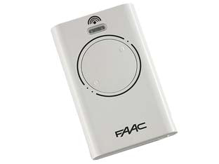 Radiocomando originale faac per cancello mod. xt2 868lh lr - frequenza 868,35 MHz, colore bianco