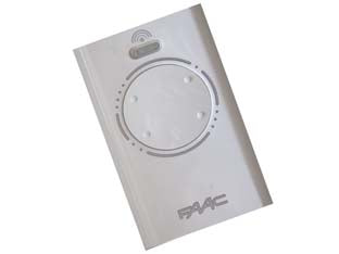Radiocomando originale faac per cancello mod. xt4 433slh lr - frequenza 433,92 MHz, colore bianco