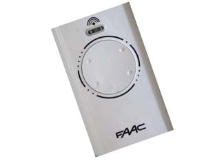 Radiocomando originale faac per cancello mod. xt4 868slh lr - frequenza 868,35 MHz, colore bianco