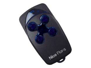 Radiocomando originale nice per cancello mod. flo4r-s - frequenza 433,92 MHz, colore nero