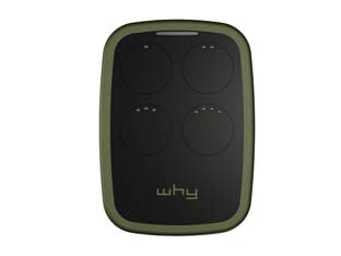 Radiocomando universale why noa per cancello mod. evo - multifrequenza da 433,92 a 868,30 MHz, colore nero/verde