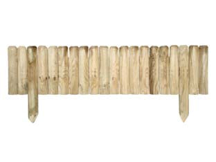 Steccato orizzontale in pino impregnato - cm.100x15/30h. - spessore mm.70