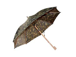 Ombrello mimetico manico dritto - misura 32 us, ø cm.130, kg.1,38 - non cotone, stecche in giunco