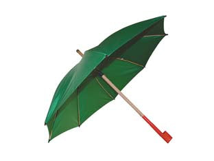 Ombrello cerato manico dritto - misura 34 us, ø cm 135, kg 1.4 - non cotone, stecche in giunco