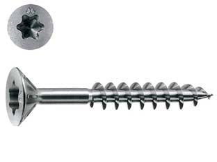 Viti panel-vit pv testa svasata piana torx acciaio chromiting - ø mm.6x70 - vite indicata per avvitamenti su legni duri o di elevato spessore, in applicazioni di carpenteria, in edilizia o nella realiz...