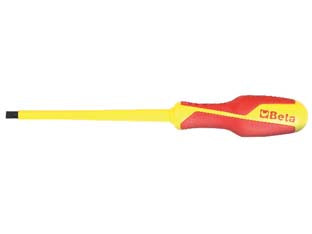 Giraviti isolati per viti senza testa con intaglio art. 1274mq - mm.8x175 - tutti gli utensili isolati permettono di operare su impianti in tensione fino a 1000V in corrente alternata