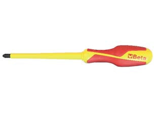 Giraviti isolati a croce phillips art.1272mq - mm.2x100 - tutti gli utensili isolati permettono di operare su impianti in tensione fino a 1000V in corrente alternata