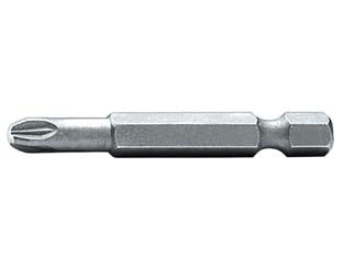 Inserti per avvitatori per viti a croce pozidriv art.862pz - PZ3 - mm.50, attacco esagonale 1/4', per avvitatori manuali, elettrici e pneumatici