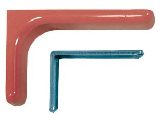 Reggimensole per arredamento ciliegio - mm.240, spessore mm.14 - in acciaio zincato con rivestimento in plastica