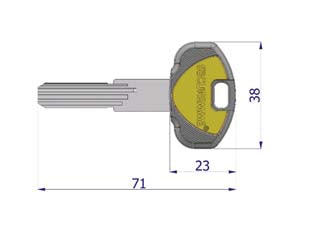 Chiave grezza per cilindro k2 - Nessuna Descrizione per questo prodotto