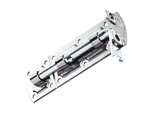 Catenaccio portalucchetto tondo art.760 - mm.87x183 - acciaio zincato, asta tonda, con incontro