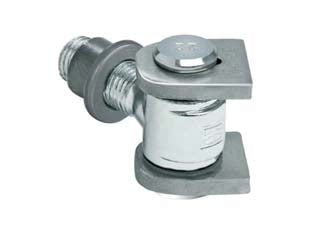 Cardine saldare con ali e bussola art.135 - mm.95x64 M22 - acciaio zincato, cardine regolabile, dado avvitabile