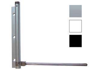 Chiudiporta a molla art.88 - colore bianco - in alluminio verniciato, per porte di peso fino a Kg.40