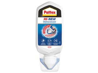 Pattex bagnosano re-new - ml.80 - silicone pronto all’uso a base acqua, componente unico, adatto a ricoprire e rinnovare tutte le applicazioni sanitarie con un...