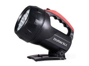 Torcia led explorer fln-20 - ø mm.125x150x195h. - mt.112 - 1,5 ore - 95 lumen - corpo in plastica, estremamente robusta, galleggiante, con piedistallo inclinabile, 10 x LED, alimentazione con 4 batterie D ...