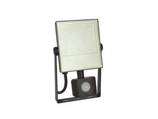 Proiettore a led 20w con sensore crepuscolare - 20w - 4000°K naturale - 1600 lm - 134x219x59 - corpo in alluminio, 220-240v., IP44, durata media 15.000 ore