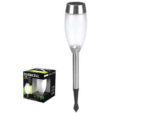 Lampada solare led glass in set da 4 pezzi - ø mm.90x476h. - 5 lumen - alimentazione con 1 batteria AA ricaricabile, alimentazione solare , 8 ore di autonomia, grado di protezione IP44
