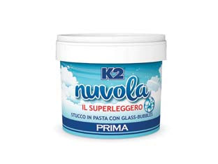 K2 nuvola stucco in pasta superleggero in barattolo - ml.250 - stucco in pasta superleggero con glass-bubble, caldo e vellutato al tatto, basso peso specifico -60% di un normale stucco in ...