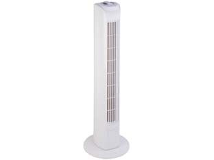 Ventilatore a pavimento tower - tensione 230v / 50Hz, potenza assorbita 45w, motore a 3 velocità, oscillazione orizzontale, altezza cm.78
