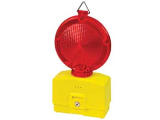 Lampada stradale vega led rossa - senza staffa fissaggio, plastica antiurto, impermeabile, luce rossa, 2 led alta intensità luminosa, 2 funzioni: lampeggiant...