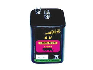 Batteria per lampade stradali moon / vega 6v 5ah - zinco carbone, ecologica, media durata, mercurio e cadmio assenti, non ricaricabile