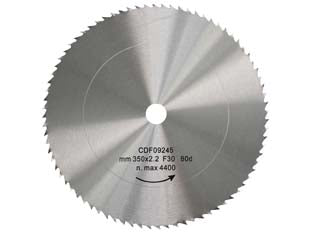 Disco lama circolare cromo vanadio dentatura normale - ø mm.500 foro 30 denti 80 sp.mm.2,5 - acciaio cromo vanadio, dentatura normale