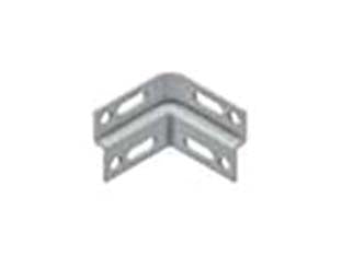 Staffa di fissaggio universale ad angolo - mm.100 l.x49 h. - componente per arredamento negozio in acciaio zincato