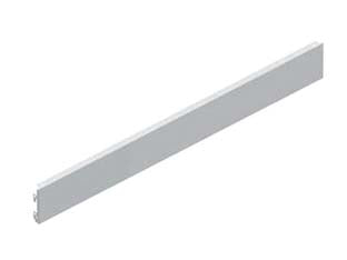 Zoccolo in lamiera liscio mm.100h grigio ral 7035 - mm.665 l.x100 h. - componente per arredamento negozio in acciaio verniciato, per base scatolata mm.140h.