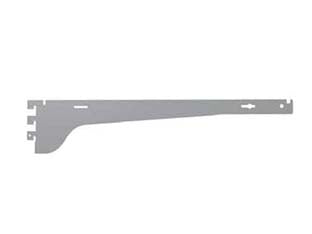 Mensola 3 ganci passo 25 3a verniciata grigio ral 7035 - mm.400 portata kg.90 a coppia - componente per arredamento negozio in acciaio verniciato