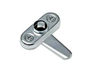 Serratura per sportelli con quadrello 620 - mm.47x48 - acciaio zincato