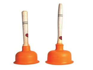 Sturalavandino zack - ø mm.120 - ventosa in lattice di gomma colorata, manico in legno