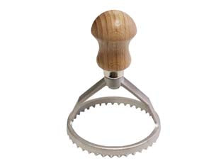 Stampo ravioli tondo in allumino cm.8 - ø cm.8x11h. - in alluminio