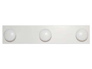 Appendiabiti in legno 3 posti bianco - cm.9x44 - in legno di faggio