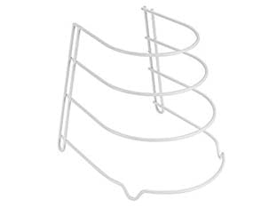 Porta tegami a 4 posti sierra - cm.23x27x23 - n.4 posti, in filo ferro plastificato, salva spazio, colore bianco